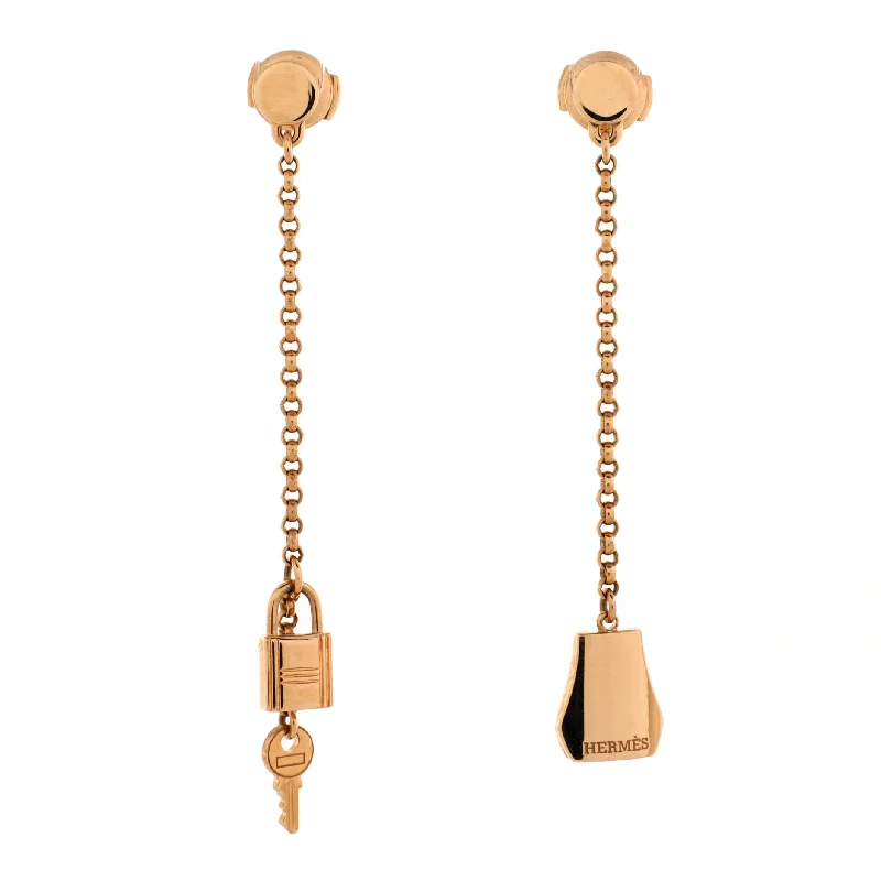 Kelly Clochette Drop Earrings 18K Rose Gold