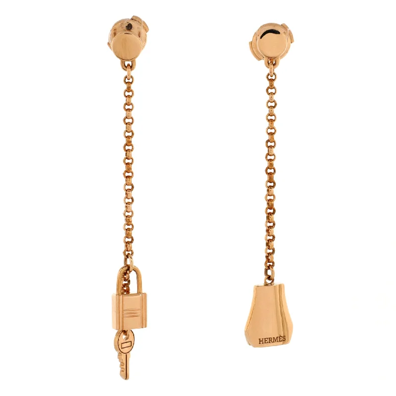 Kelly Clochette Drop Earrings 18K Rose Gold