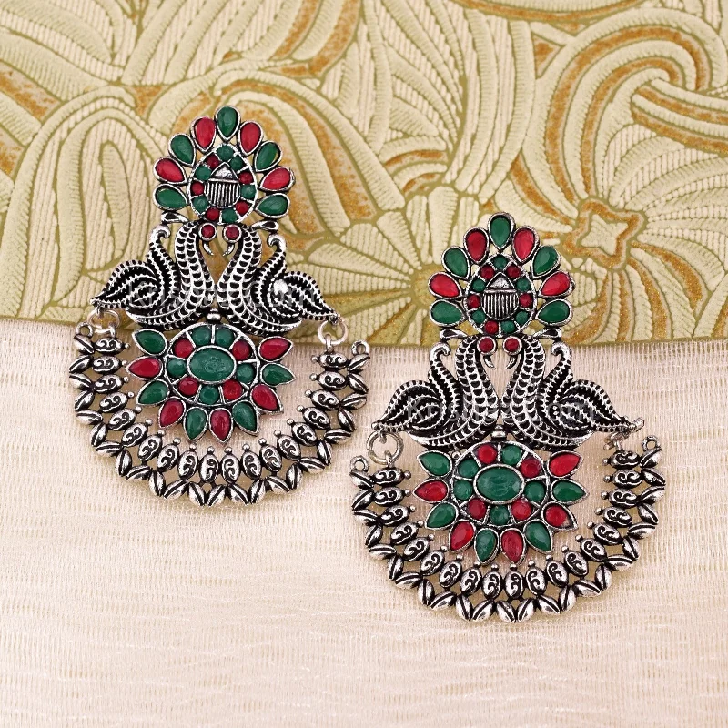 Mansi Peacock Dangler Earrings