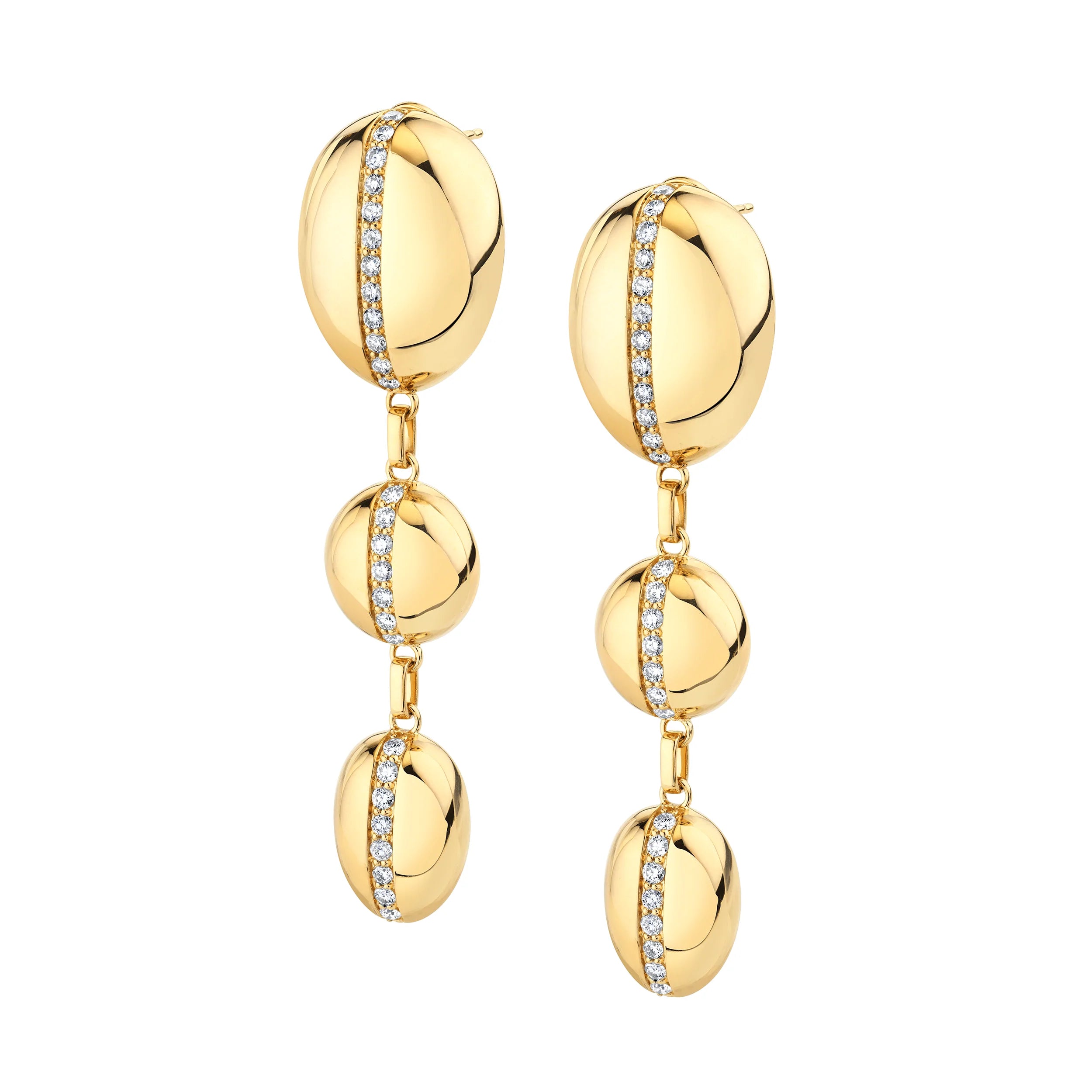 Orb Split Drop Earrings