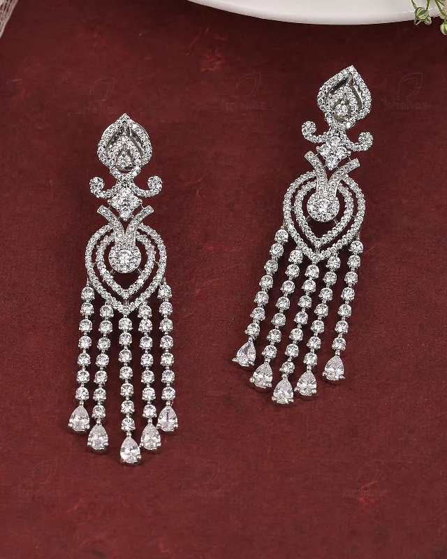 Orson Cz Dangler Earrings