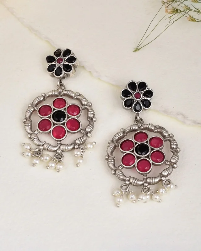 Raavi Floral Dangler Earrings