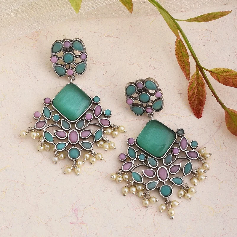 Rubina Floral Dangler Earrings