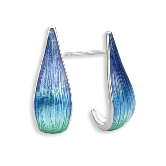 Teardrop Earrings, Sterling