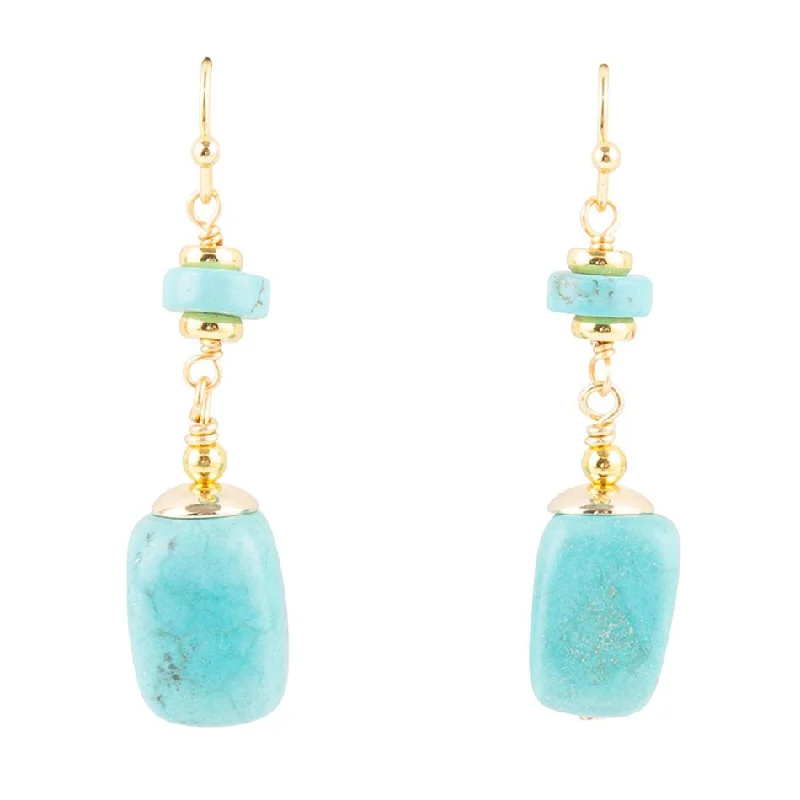 Turquoise Baron Drop Earrings