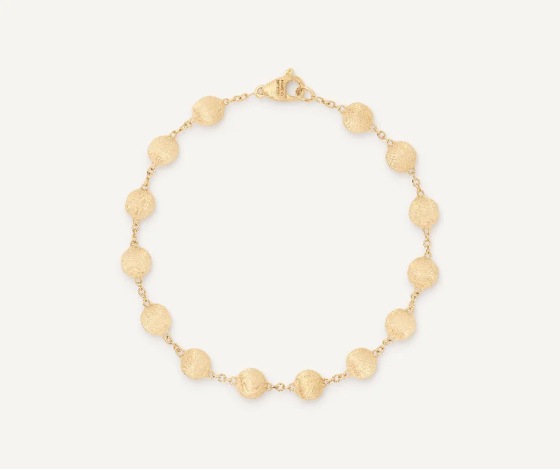 18K Yellow Gold Bead Bracelet