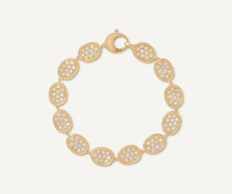 18K Yellow Gold Diamond Pavé Bracelet