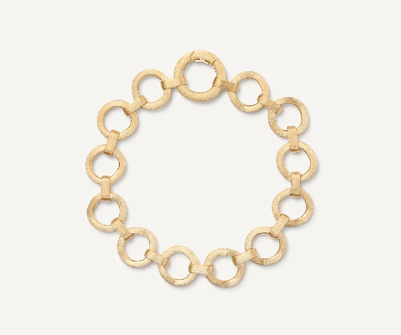 18K Yellow Gold Flat Link Bracelet