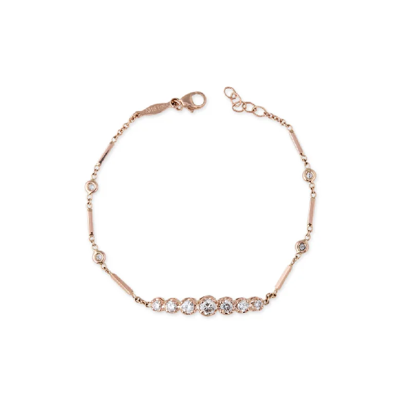 7 DIAMOND KATE SMOOTH BAR BRACELET