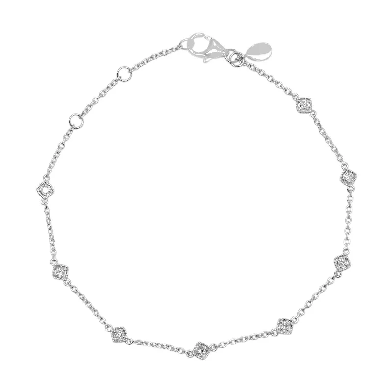 Diamond Bracelet in 10kt White Gold (1/7ct tw)