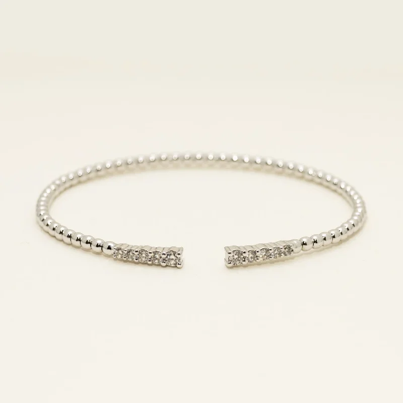 Diamond Flexible Bracelet in 10kt White Gold (1/2ct tw)