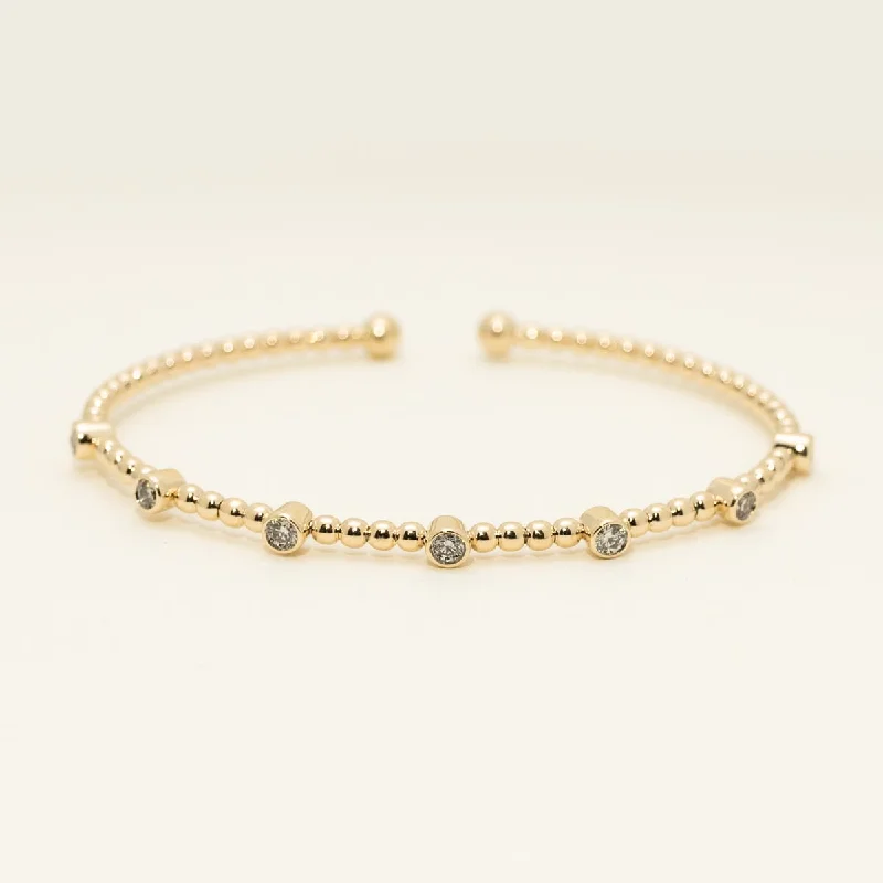 Diamond Flexible Bracelet in 10kt Yellow Gold (1/2ct tw)