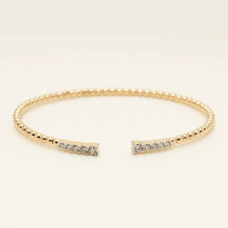 Diamond Flexible Bracelet in 10kt Yellow Gold (1/2ct tw)