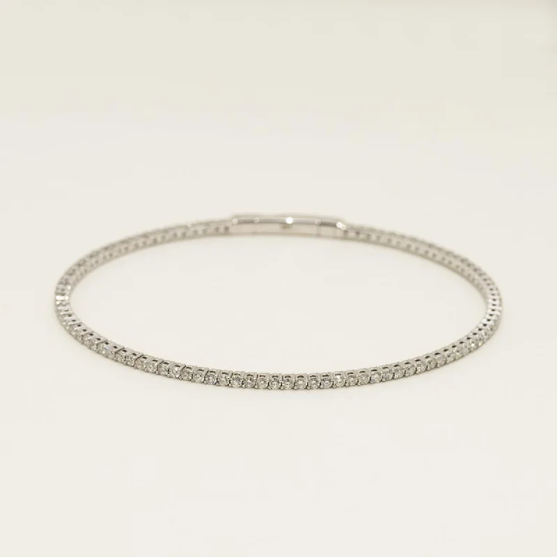 Diamond Flexible Bracelet in 14kt White Gold (1 3/4ct tw)