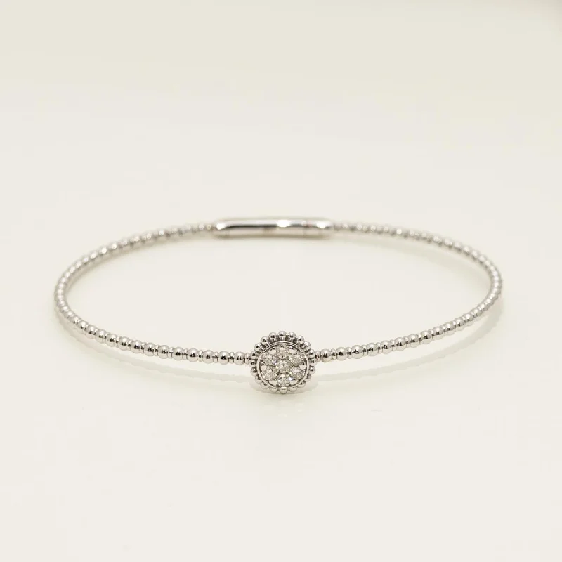 Diamond Flexible Bracelet in 14kt White Gold (1/3ct tw)