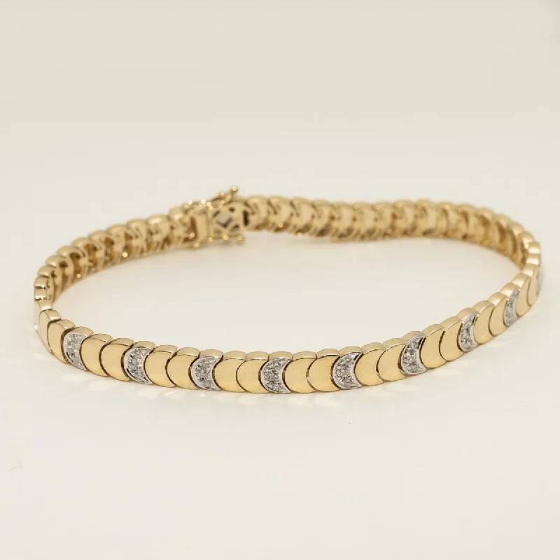 Diamond Pave Bracelet in 14kt Yellow Gold (1/2ct tw)