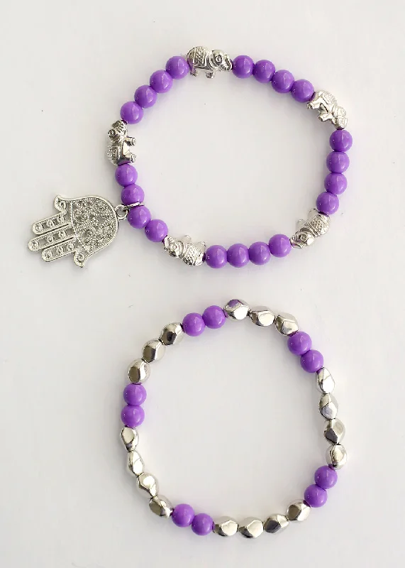 Purple/silver