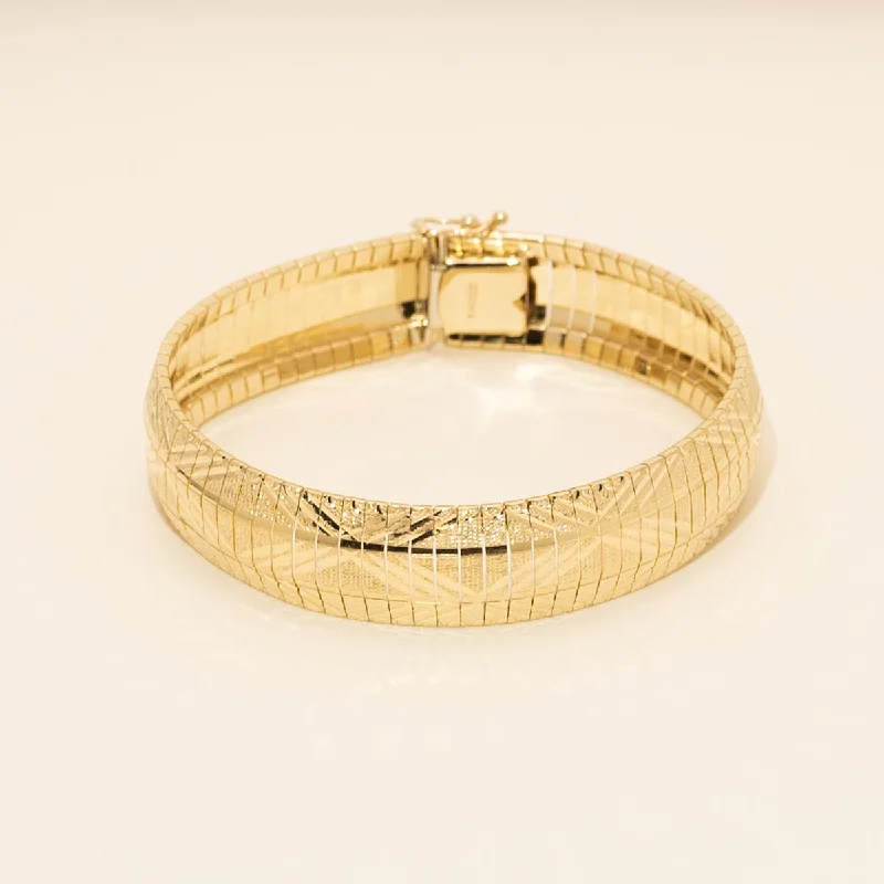 Estate Omega Bracelet in 14kt Yellow Gold