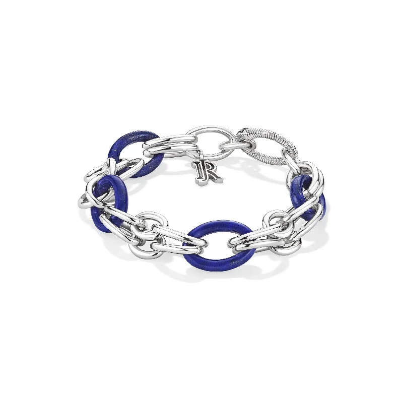 Eternity Signature Double Link Bracelet with Lapis