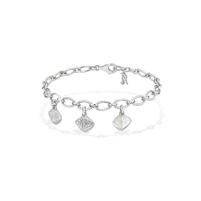 Iris Charm Bracelet with Diamonds