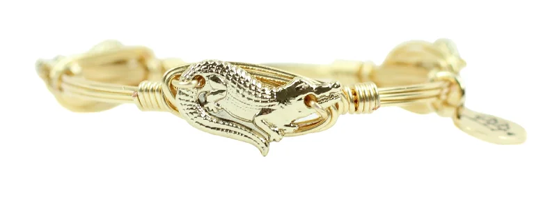 Kids' Gold Alligator Bangle