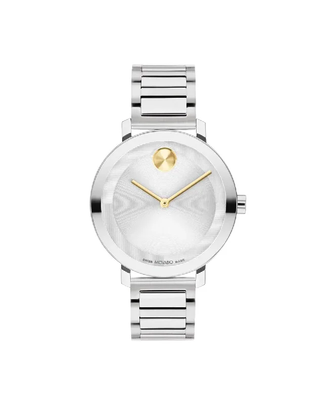 Movado Bold Evolution 2.0 Women's Watch with White Dial and Stainless Steel Bracelet (quartz movement)