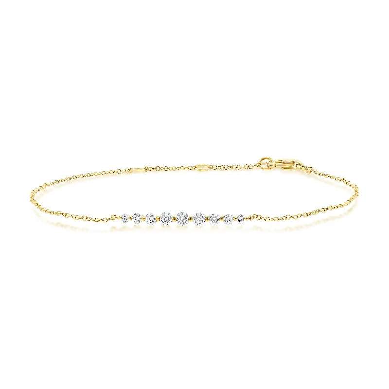 OKGs Collection Chain Bracelet with Diamonds