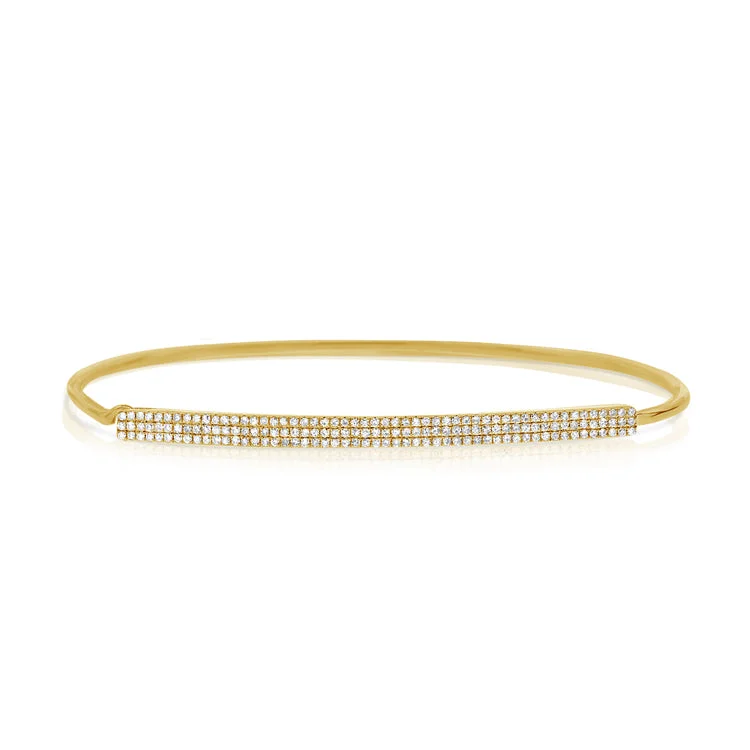 OKGs Collection Diamond Bangle Bracelet made in 14K Gold