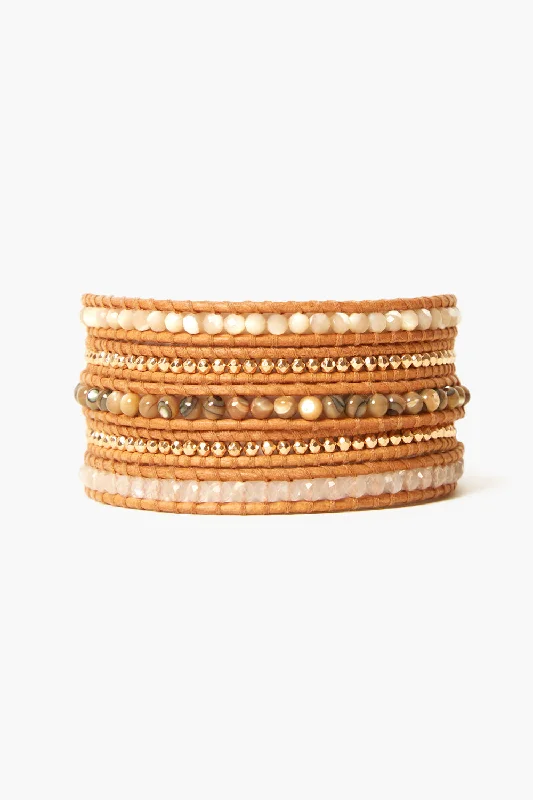 Santi Wrap Bracelet Natural Mix