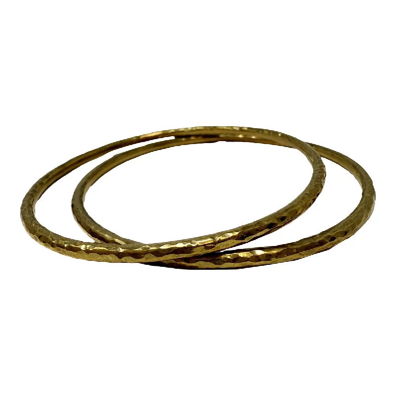 Set of 2 Gold-tone  Bangle Bracelet