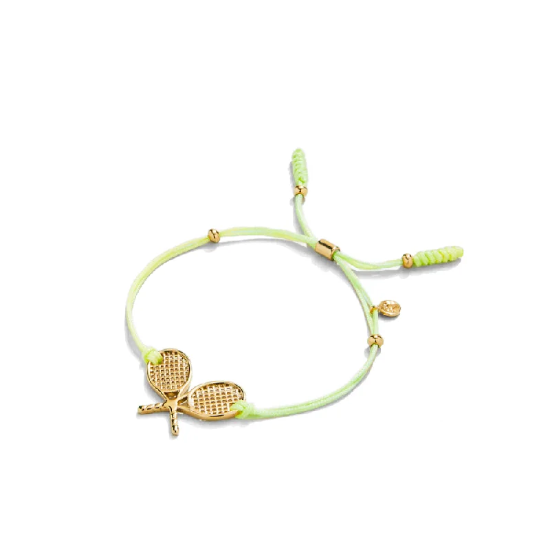 Spartina Tennis Racket Slide Bracelet - Lime