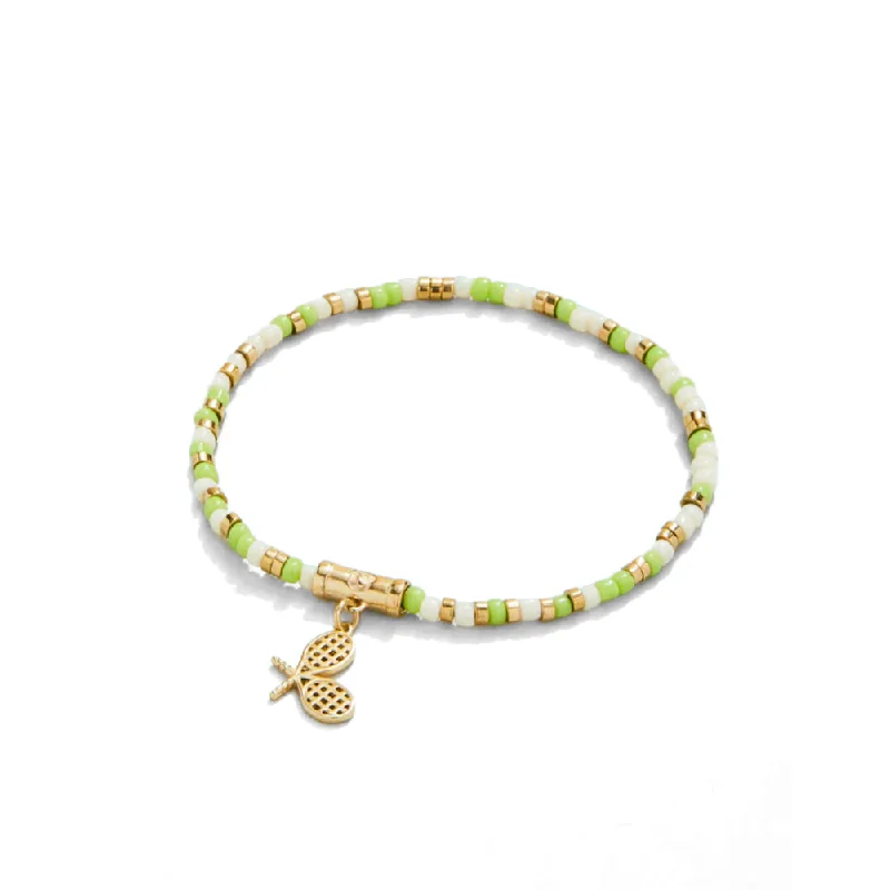 Spartina Tennis Racket Stretch Bracelet - Lime