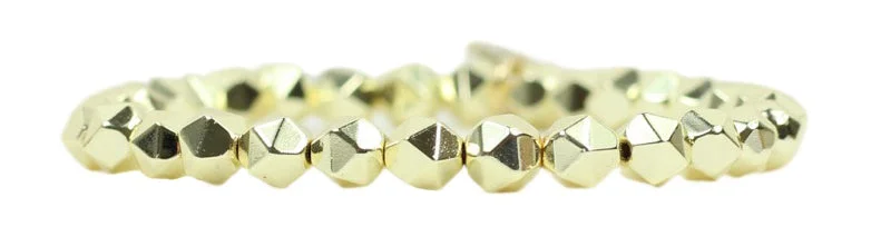 Stacker Stretch Bracelet - Gold Star Cut