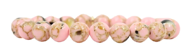 Stacker Stretch Bracelet - Pink Shell