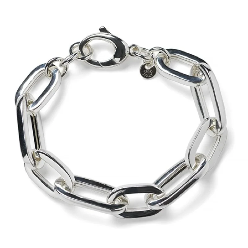 Sterling Silver Oval Links Bracelet