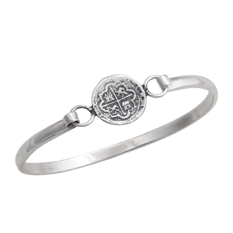 Sterling Silver Replica Spanish Coin Bangle