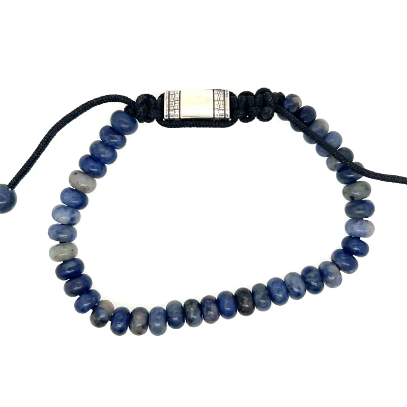 Sterling Silver Sodalite Bracelet