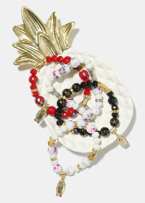 Virgin Mary Bead Bracelet